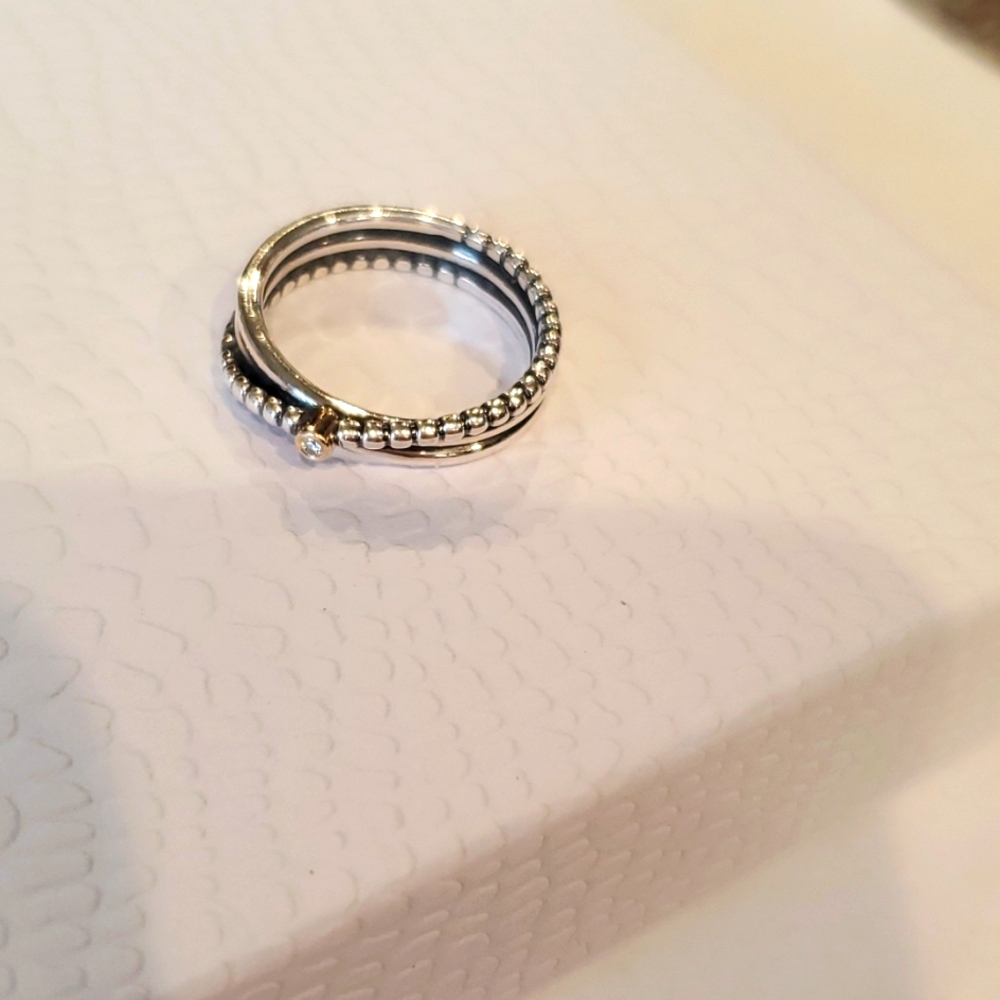 Pandora rising star diamond ring size 58